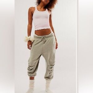 Intimately Free People Soft Gray Fleece joggers